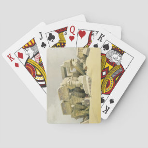 Ruinen des Tempels von Kom Ombo, aus "Ägypten und  Spielkarten