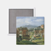 Ruinen des Theaters von Taormina Magnet (Vorderseite/Rückseite)