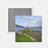 Ruinen des Urquhart Castle entlang von Loch Ness, Magnet (Vorderseite/Rückseite)