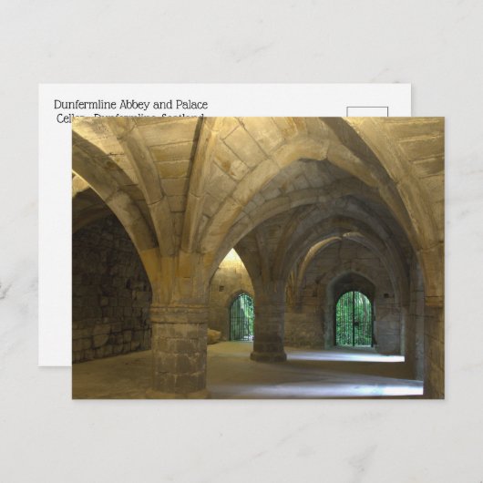 Ruinen des Weinkellers The Kings Dunfermline Palac Postkarte (Vorne/Hinten)