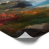 Ruinen eines mittelalterlichen Schlosses Poster (Ecke)