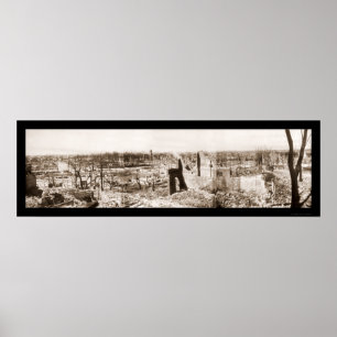 Ruinen im Chelsea Mass Foto 1908 Poster