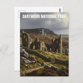 Ruinen im Dartmoor Nationalpark Reisen Postkarte (Vorne/Hinten)