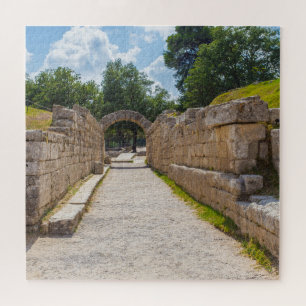 Ruinen in der antiken Olympia, Elis, Griechenland Puzzle