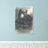 Ruinen in Groz-Nez, Jersey oder The Arch Leinwanddruck (Insitu (Holzboden))