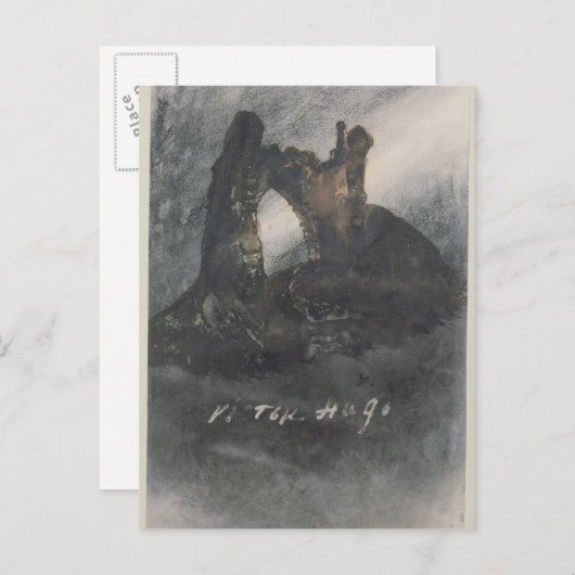 Ruinen in Groz-Nez, Jersey oder The Arch Postkarte (Vorne/Hinten)