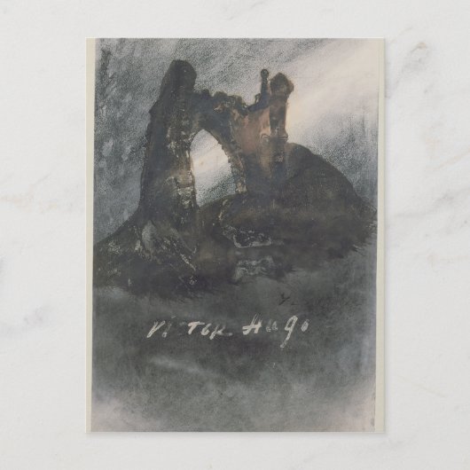 Ruinen in Groz-Nez, Jersey oder The Arch Postkarte (Vorderseite)