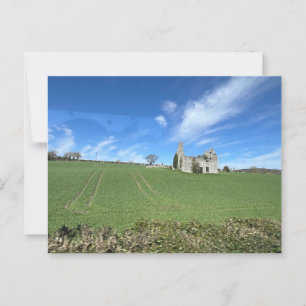 Ruinen in irischer Landschaft Postkarte