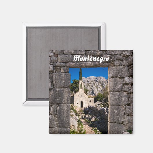 Ruinen in Kotor, Montenegro Magnet (Vorderseite/Rückseite)