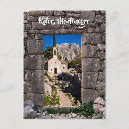 Ruinen in Kotor, Montenegro Postkarte