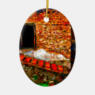 Ruinen in Pompeji Italien Keramikornament