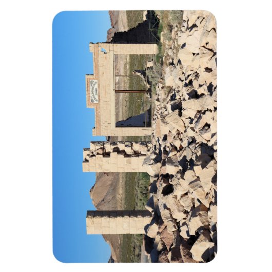 Ruinen in Rhyolite Ghost Town, Nevada Magnet (Vertikal)