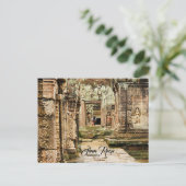 Ruinen in Siem Reap, Kambodscha Postkarte (Stehend Vorderseite)