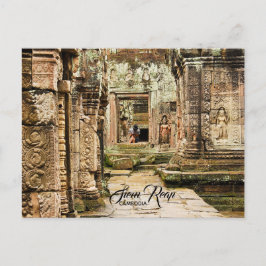 Ruinen in Siem Reap, Kambodscha Postkarte