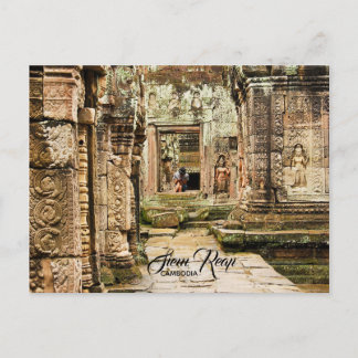 Ruinen in Siem Reap, Kambodscha Postkarte