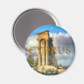 Ruinen in Zypern Magnet (Vorderseite/Rückseite)