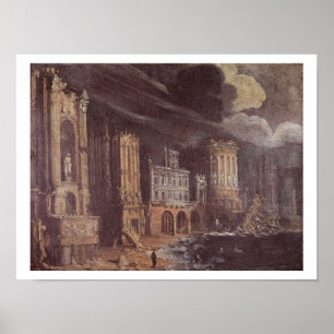 Ruinen mit der Legende von St Augustine (Öl kann Poster