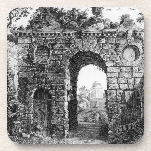 Ruinen mitten in Kew Gärten, 'vom Gard Getränkeuntersetzer (Vorderseite)