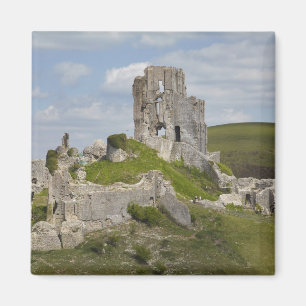 Ruinen von Corfe Castle, bei Wareham, Dorset, Magnet