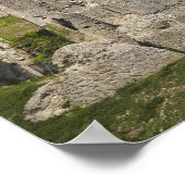 Ruinen von Corfe Castle, in der Nähe von Wareham, Poster (Ecke)