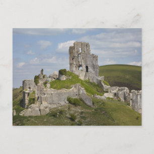 Ruinen von Corfe Castle, in der Nähe von Wareham,  Postkarte