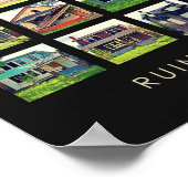 Ruinen von Detroit Poster - Verschwundene Zuhause (Ecke)