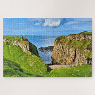 Ruinen von Dunseverick Castle, Antrim, Nordirland Puzzle