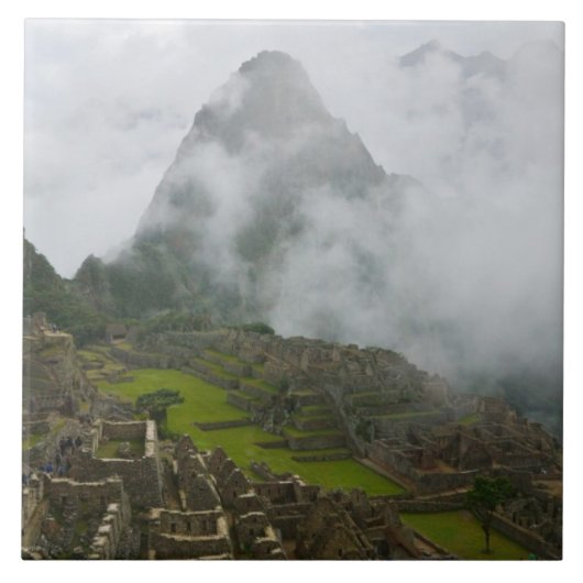 Ruinen von Machu Picchu mit Anden Fliese (Vorderseite)