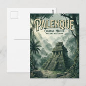 Ruinen von Palenque Postkarte (Vorne/Hinten)