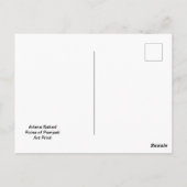 Ruinen von Pompeji, Postkarte (Rückseite)