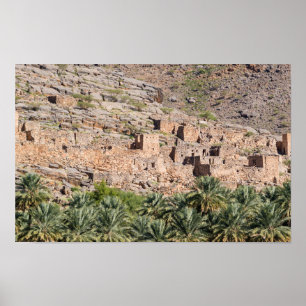 Ruinen von Riwaygh as-Safil - Sultanat Oman Poster