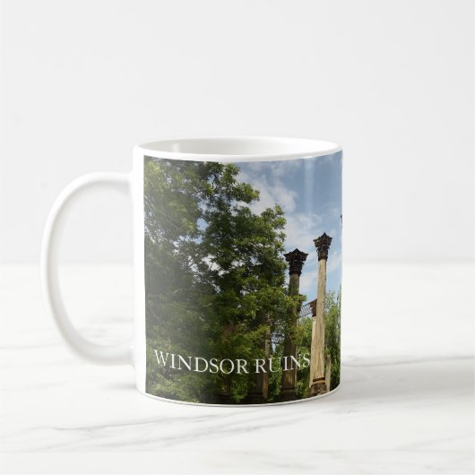 Ruinen von Windsor Mississippi Kaffeetasse (Links)