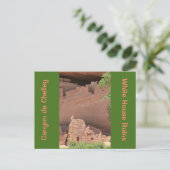 Ruins Canyon de Chelly Post Card Postkarte (Stehend Vorderseite)