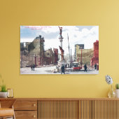 Ruins entlang der Mason Street, Statut des Gewerks Leinwanddruck (Insitu (Wohnzimmer))