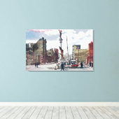 Ruins entlang der Mason Street, Statut des Gewerks Leinwanddruck (Insitu (Holzboden))