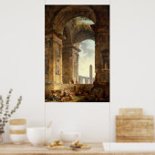 Ruins With An Obelisk von Robert Hubert Poster (Küche)