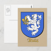 Ruiz Familie Heraldic Shield Postkarte (Vorne/Hinten)