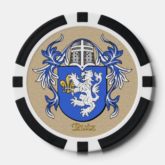 Ruiz Heraldic Arms Pokerchips (Vorderseite)