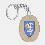 Ruiz Historischer Schild mit mexikanischer Flagge Schlüsselanhänger (Vorderseite links)