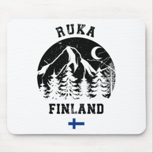 Ruka Kuusamo Finnland Skigebiet Rukatunturi Alpen Mousepad