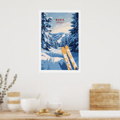 Ruka-Ski Trail-Druck 1 Poster (Küche)