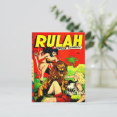 Rulah und eine große Beängstigende Löwe Postkarte (Stehend Vorderseite)