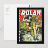 Rulah-Vintages Comic-Buch Postkarte (Vorne/Hinten)