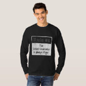 Rule 1 he is always right the school counselor T-Shirt (Vorne ganz)