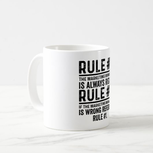 Rule 1 kaffeetasse (Vorderseite Links)