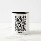 Rule#1 The Chief Human Resources officer Is Funny Zweifarbige Tasse (Mittel)