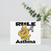 Rule Asthma Postkarte (Stehend Vorderseite)