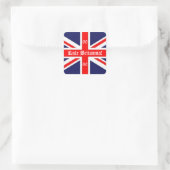 Rule Britannia!-British Flag+60 für Jubilee Quadratischer Aufkleber (Tasche)