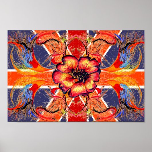 Rule Britannia Elegant Union Jack Fantasy Poster (Vorne)