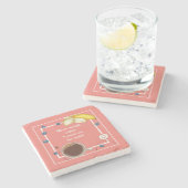 RULE DIE WELT... Steinuntersetzer (Seitenansicht)